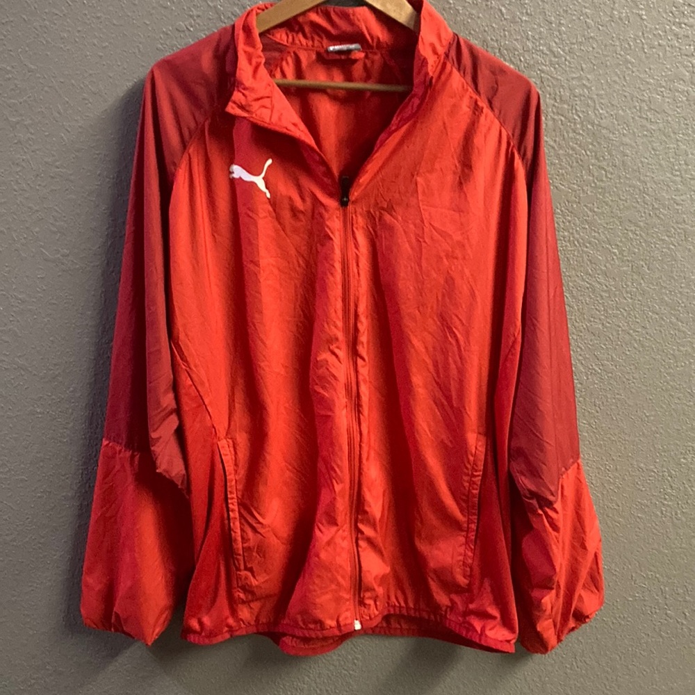 Red Puma Windbreaker, size XXL, great condition